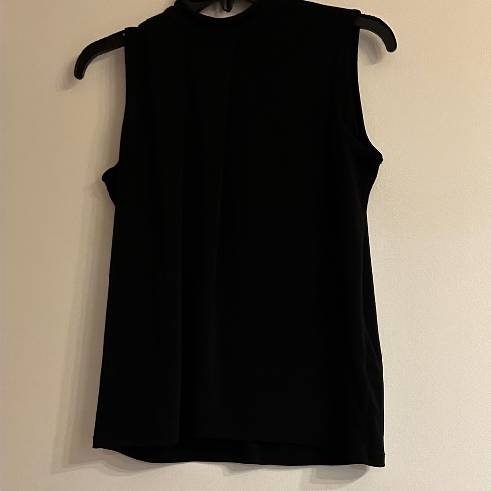 Banana Republic Black Sleeveless Mock Neck Tank